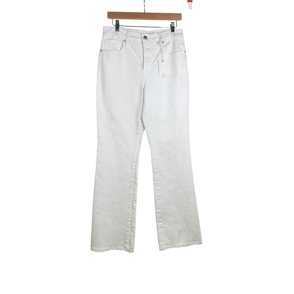 NWT Good American Good Legs Flare High Rise‎ Jeans size 12/31 White